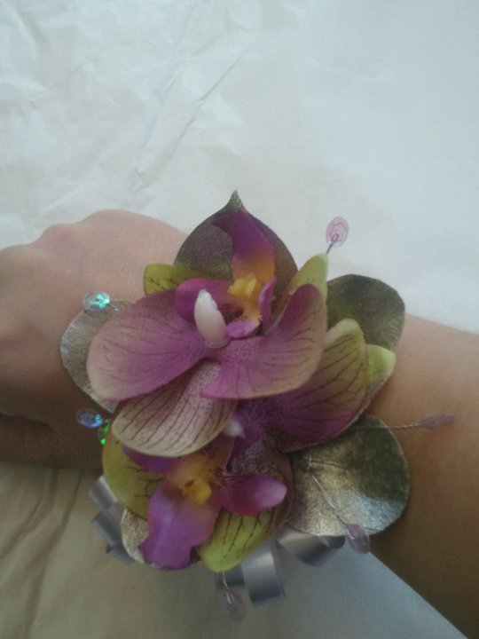 Eileen Jenkins Silk Phalaenopsis Orchid Wristcorsage